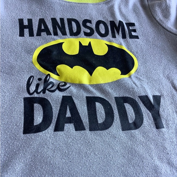 Batman Handsome Like Daddy Toddler Short Sleeve Shirt Tee 18M-24M - Picture 2 of 5